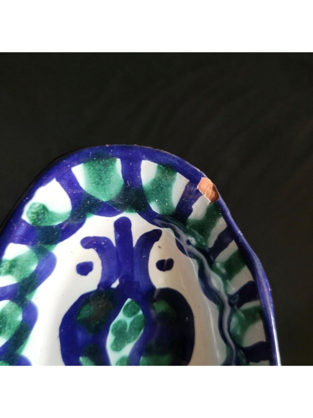 Pair of Small Fajalauza Terracotta Bowls Trinket Dishes Pomegranates - Picture 9 of 9